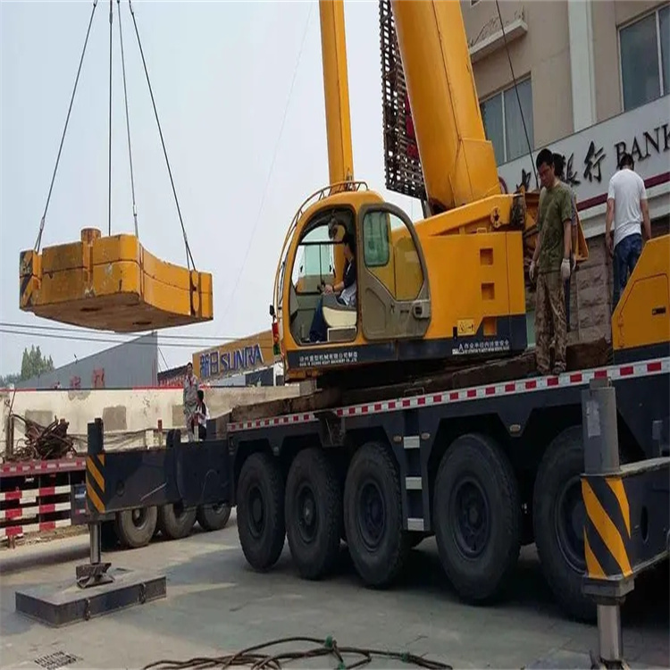 梅州当地吊车出租|机器吊装|75吨|工厂搬迁服务